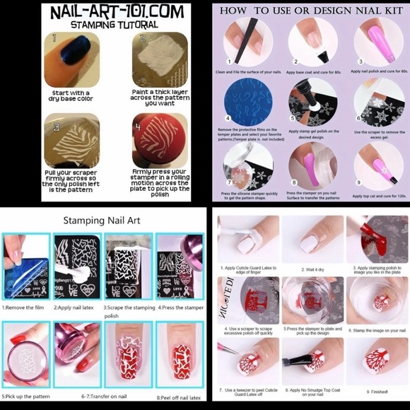 $5 STAINLESS STEEL WITH PINK BACKING NAIL STAMPING PLATE. NEW. $5 IF BUNDLED - Picture 12 of 16